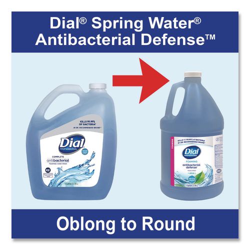 Antibacterial Defense Foaming Hand Wash Refill, Plus Aloe Formula, Spring Water Scent, 1 gal, 4/Carton
