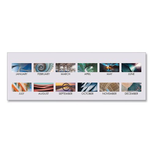 100% Recycled Abstract Architecture Photos Wall Calendar, 14 x 11, White Sheets, 12-Month (Jan-Dec): 2026