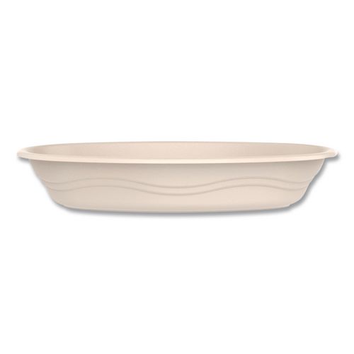 Compostable Fiber Containers, Pro Planet Seal, Bowl, 28 oz, Natural, 300/Carton