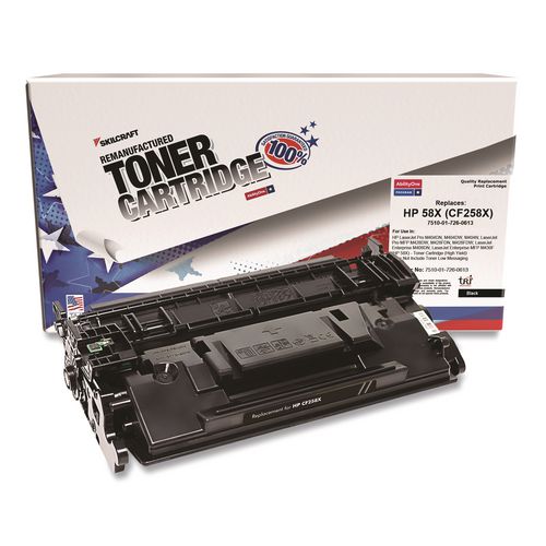 7510017260613 Remanufactured CF258X (58X) High-Yield Toner, 10,000 Page-Yield, Black