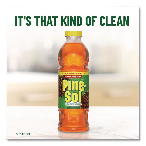 Multi-Surface Cleaner Disinfectant Concentrated, Pine Scent, 14 oz Bottle, 12/Carton