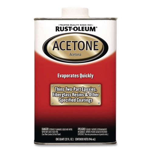 Acetone, 1 qt Can, 4/Carton