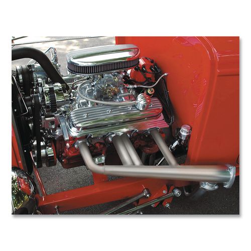 Automotive High Heat Enamel Spray Paint, Flat Aluminum, 12 oz Aerosol Can, 6/Carton