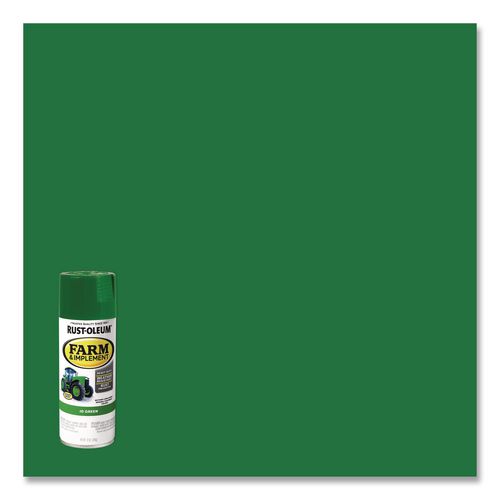 Specialty Farm and Implement Spray Paint, Gloss John Deere Green, 12 oz Aerosol Can, 6/Carton
