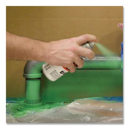 Industrial Choice RB1600 System Epoxy Spray, Gloss Green Rebar, 12 oz Aerosol Can, 6/Carton