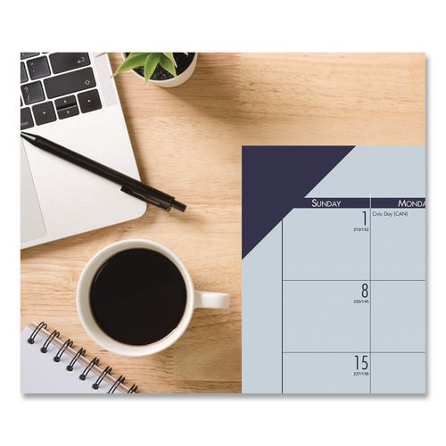 EcoTones Recycled Academic Desk Pad Calendar, 18.5 x 13, Orchid Sheets, Cordovan Corners, 12-Month (Aug to July): 2025-2026