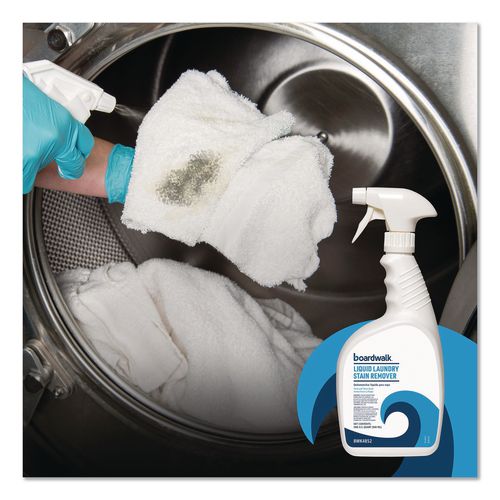 Liquid Laundry Stain Remover, Fresh and Clean Scent, 32 oz Bottle, 6/Carton