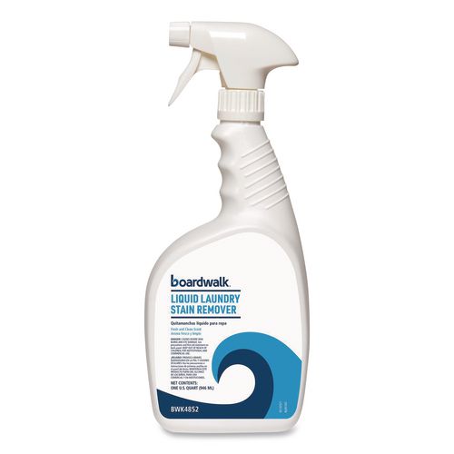 Liquid Laundry Stain Remover, Fresh and Clean Scent, 32 oz Bottle, 6/Carton