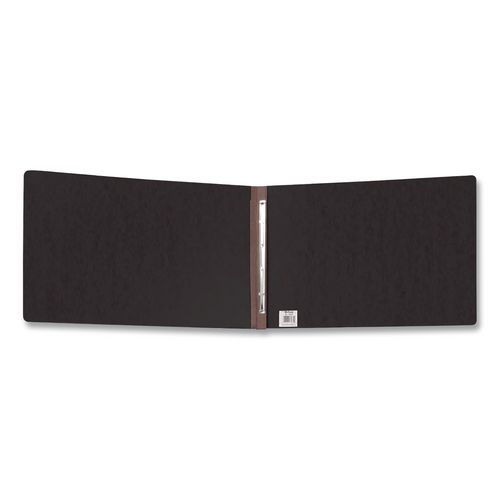PressGuard Report Cover with Reinforced Top Hinge, Two-Prong Metal Fastener, 2" Capacity, 8.5 x 14, Black/Black
