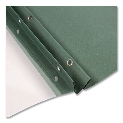 Earthwise by Oxford 100% Recycled Clear Front Report Covers, 3-Prong Fastener, 0.5" Capacity, 8.5 x 11, Clear/Blue, 25/Box