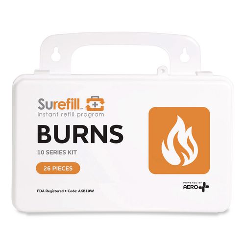 10 Series Burn Kit, 26 Pieces, Plastic Case, 4/Carton