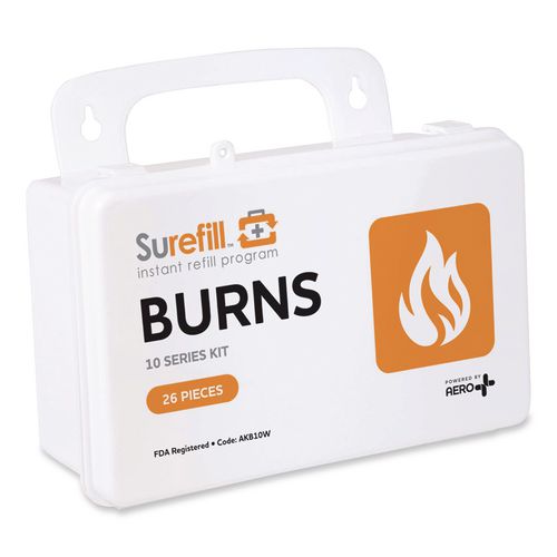 10 Series Burn Kit, 26 Pieces, Plastic Case, 4/Carton
