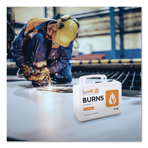 25 Series Burn Kit, 51 Pieces, Plastic Case, 4/Carton