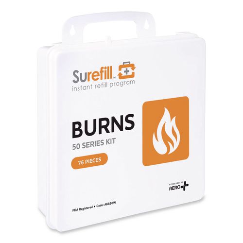 50 Series Burn Kit, 76 Pieces, Plastic Case, 4/Carton