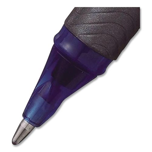EnerGel NV Gel Pen, Stick, Bold 1 mm, Blue Ink, Gray/Blue Barrel, Dozen