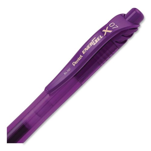 Image of  Energel-X Gel Pen, Retractable, Medium 0.7 Mm, Violet Ink, Violet Barrel