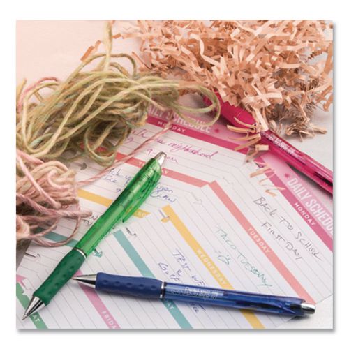 R.S.V.P. Super RT Ballpoint Pen, Retractable, Medium 1 mm, Assorted Ink and Barrel Colors, 8/Pack