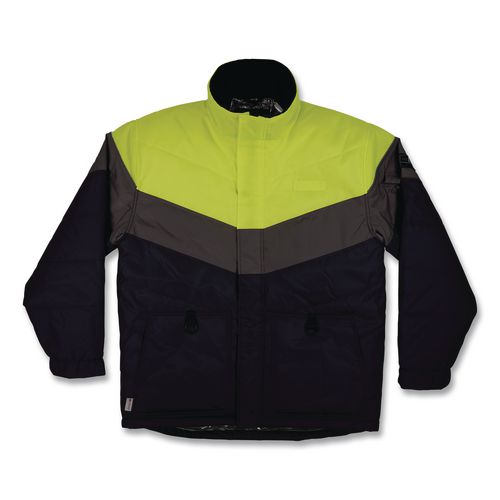 N-Ferno 6464 Insulated Freezer Jacket with AmpliFIRE Heat Reflective Lining, Medium, Navy