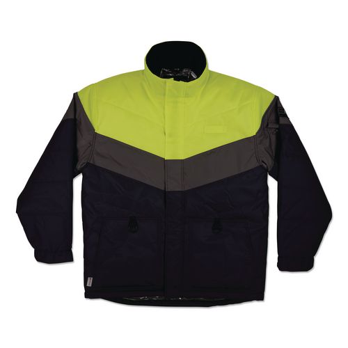 N-Ferno 6464 Insulated Freezer Jacket with AmpliFIRE Heat Reflective Lining, 5X-Large, Navy