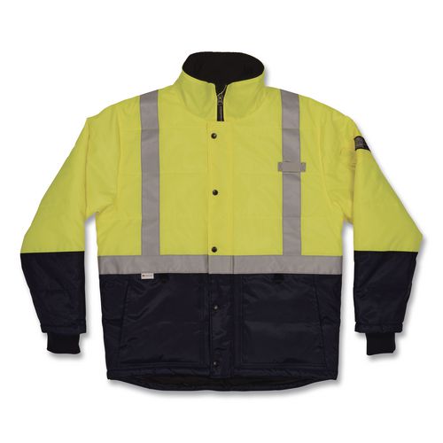 N-Ferno 6478 Class 2 Hi-Vis Freezer Jacket, Large, Lime
