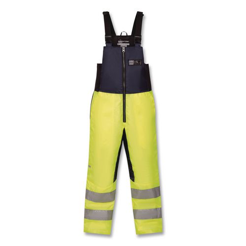N-Ferno 6479 Hi-Vis Freezer Bib Overalls, X-Small, Lime