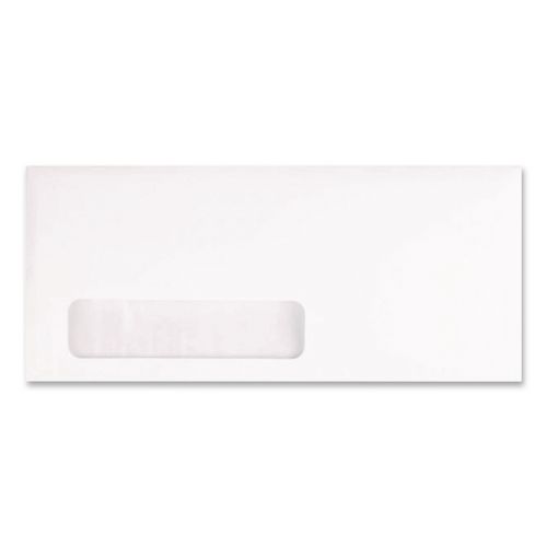 Address-Window Envelope, Lower Left, #10, Commercial Flap, Gummed Closure, 4.13 x 9.5, White, 500/Box