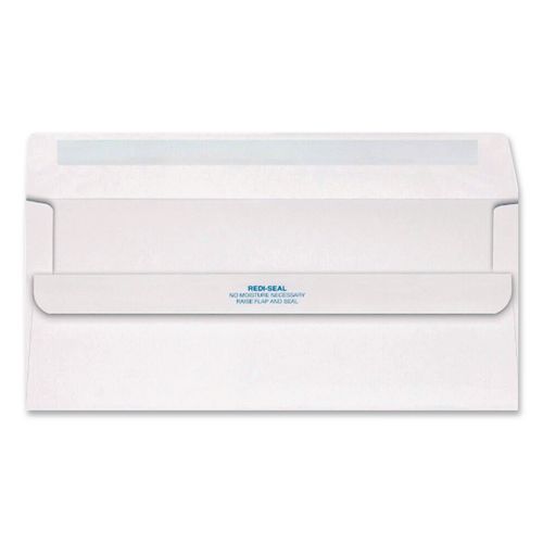 Redi-Seal Envelope, Address Window, #10, Commercial Flap, Redi-Seal Adhesive Closure, 4.13 x 9.5, White, 500/Box