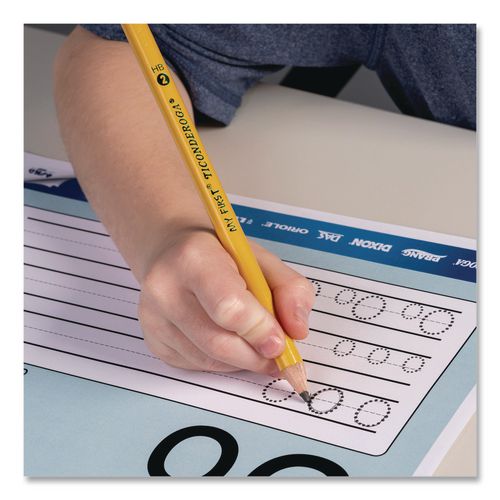 Ticonderoga My First Wooden Pencil, HB (#2), Black Lead, Yellow Barrel, 4/Pack