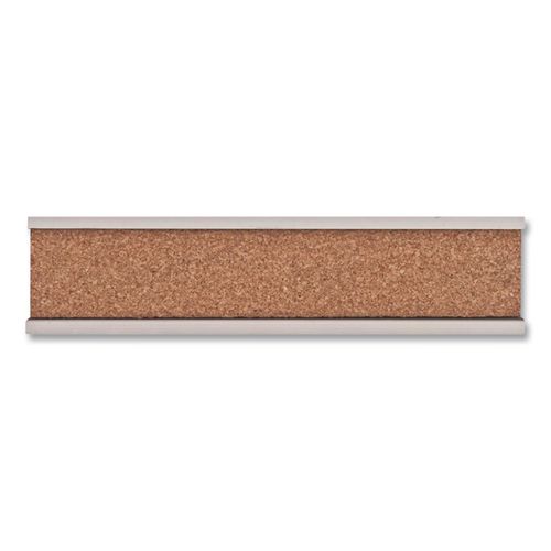 Image of Grip-A-Strip Cork Map Rail, 1" x 96", Brown/Silver