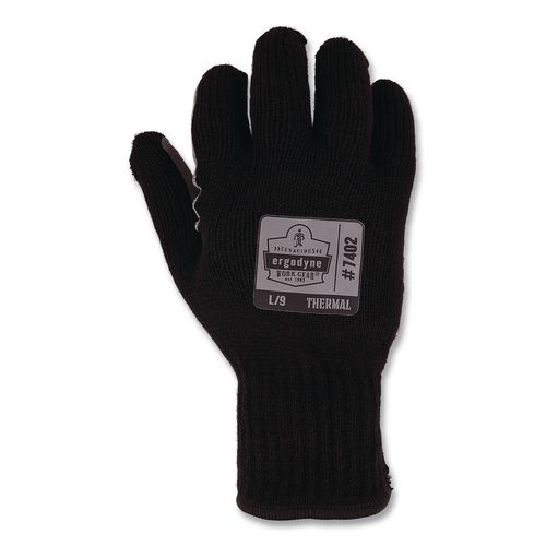 ergodyne® ProFlex 7402 Thermal Knit Cooler Gloves, 10" Long, Small (7), Black ; Ships in 1-3 business days