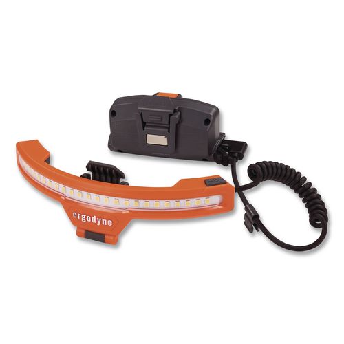 Skullerz 8886 Wide Beam Headlamp with Hard Hat Mount and Rechargeable Power Bank