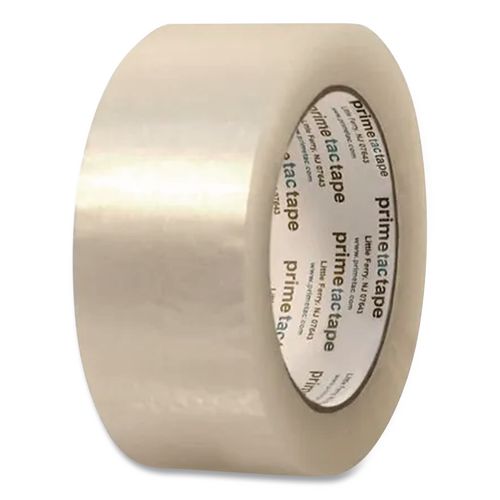 PrimeTac Industrial Packing Tape, 3" Core, 2" x 110 yds, Clear, 36 Rolls/Carton