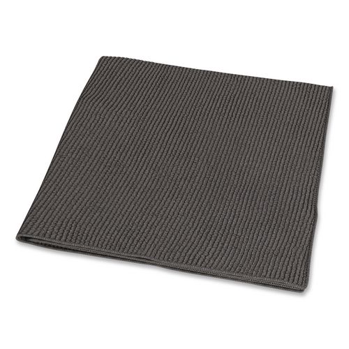 Microfiber Cleaning Cloths, 11.81 x 11.81, Unscented, Gray, 3/Box