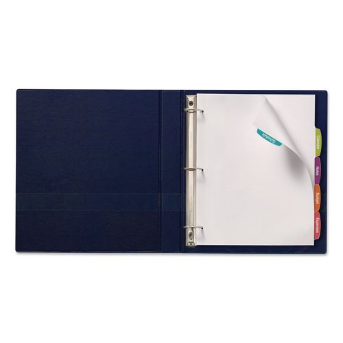 Image of Avery® Big Tab Printable White Label Tab Dividers, 5-Tab, 11 x 8.5, White, 4 Sets