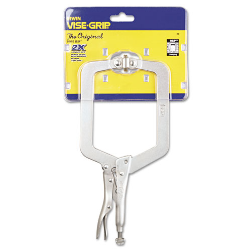 Original Locking C-Clamp Swivel-Pad Pliers, 9" Tool Length, 4 1/2" Jaw Capacity
