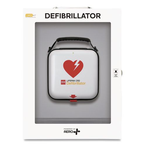 LIFEPAK CR2 Wi-Fi Alarmed Cabinet, Semi-Automatic, English, Handle