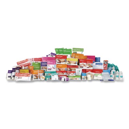 200 Series Class B 5-Shelf First Aid Cabinet Refill - Meds, 1,183 Pieces