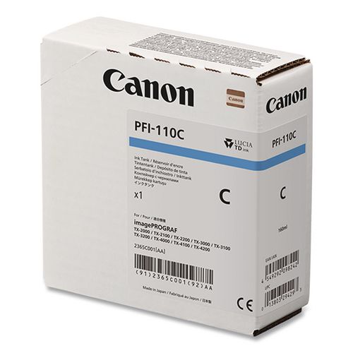2365C001 (PFI-110) Lucia Ink, Cyan