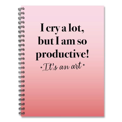 So Productive Undated Journal, Medium/College Rule, Pink Cover, (80) 8 x 6 Sheets