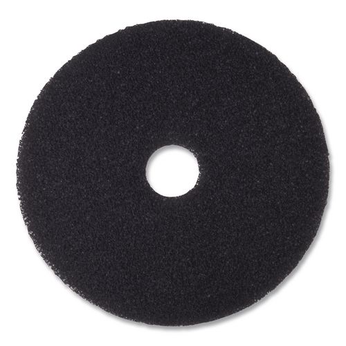 Stripper Pad, 10" Diameter, Black, 5/Carton