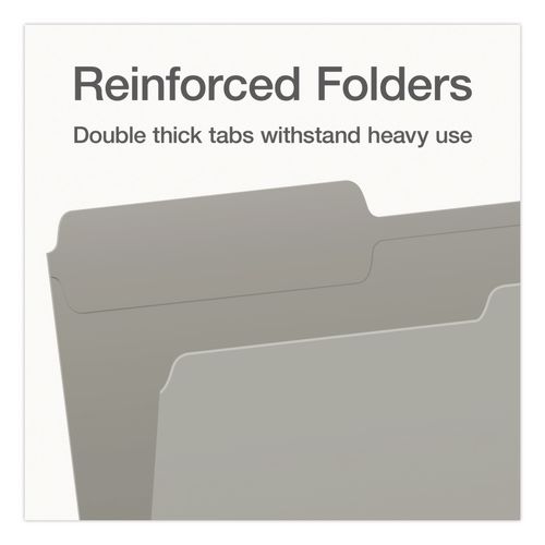 Pendaflex® Double-Ply Reinforced Top Tab Colored File Folders, 1/3-Cut ...