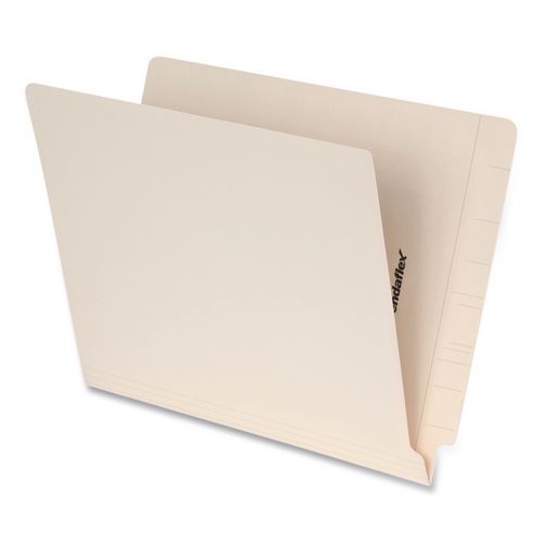 Manila End Tab Folders, Straight Tabs, Letter Size, 0.75" Expansion, Manila, 50/Box