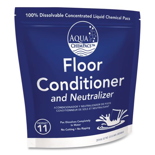Diversey™ Aqua ChemPacs Floor Conditioner and Neutralizer, 100 ChemPacs ...