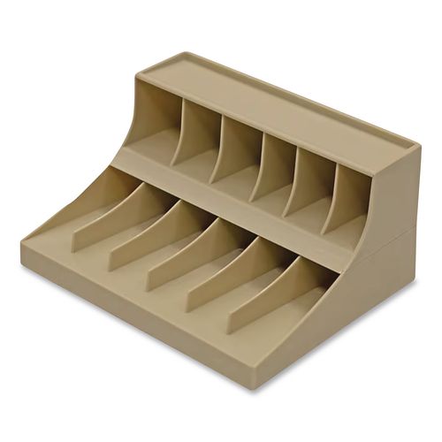 CONTROLTEK® Coin Wrapper and Bill Strap Two-Tier Rack, 11 Compartments ...