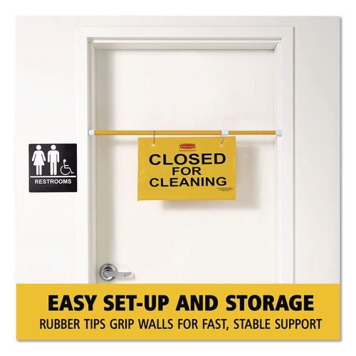 Rubbermaid® Commercial Site Safety Hanging Sign, 50 x 1 x 13, Yellow ...