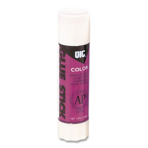 Glue Stick,1.3 oz, Applies Purple, Dries Clear
