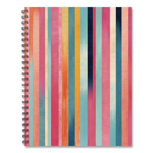 Super Stripe Weekly/Monthly Planner, 11 x 8.5, Multicolor Cover, 12-Month (Jan to Dec): 2026