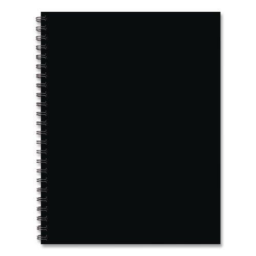 Basic Black Weekly/Monthly Planner, 11 x 8.5, Black Cover, 12-Month (Jan to Dec): 2026
