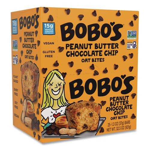 Oatmeal Bites, Peanut Butter Chocolate Chip, 1.3 oz Individually Wrapped, 25/Box