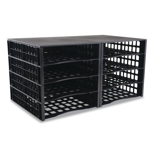 Thinkspace® Literature Organizer, 8 Sections, 21 x 12.25, Black